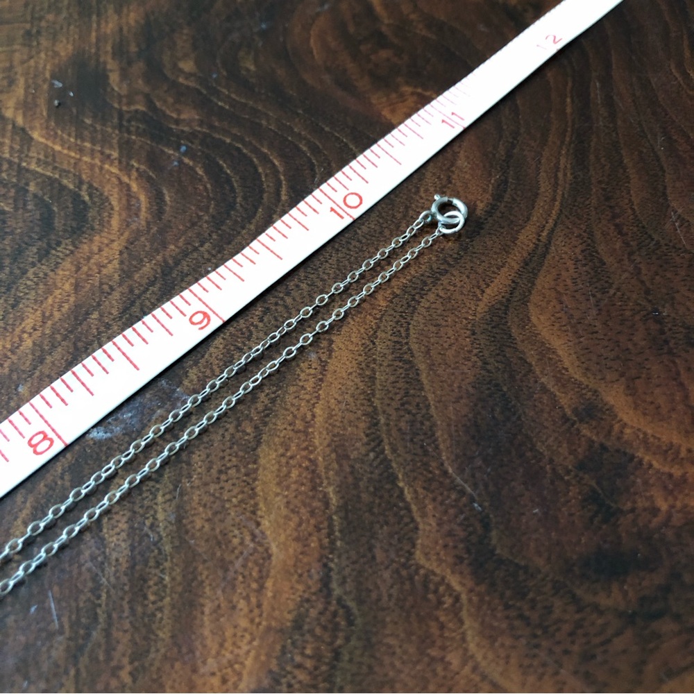 HANDMADE Casted Silver Leaf with a Silver Chain - Picture 4 of 6